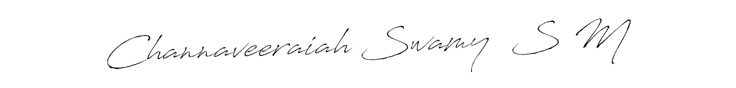 It looks lik you need a new signature style for name Channaveeraiah Swamy  S M. Design unique handwritten (Antro_Vectra) signature with our free signature maker in just a few clicks. Channaveeraiah Swamy  S M signature style 6 images and pictures png