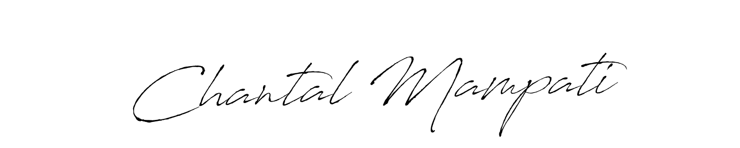 The best way (Antro_Vectra) to make a short signature is to pick only two or three words in your name. The name Chantal Mampati include a total of six letters. For converting this name. Chantal Mampati signature style 6 images and pictures png