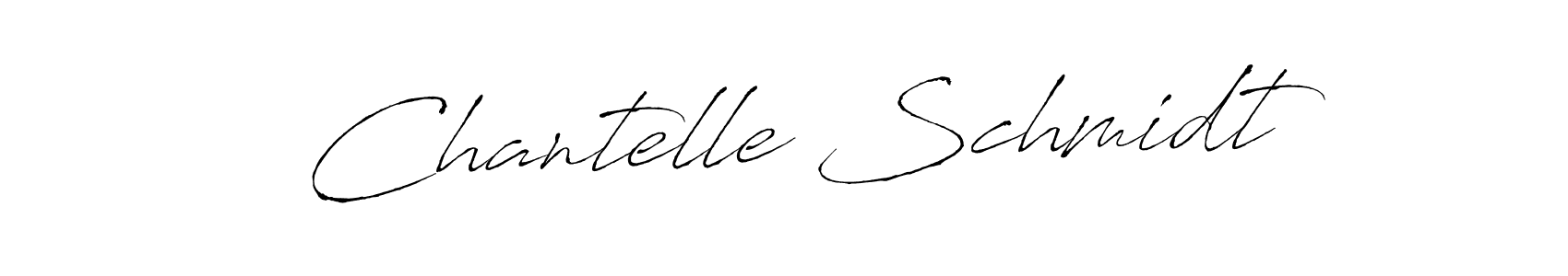 Make a beautiful signature design for name Chantelle Schmidt. With this signature (Antro_Vectra) style, you can create a handwritten signature for free. Chantelle Schmidt signature style 6 images and pictures png