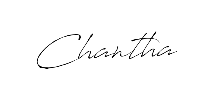 Use a signature maker to create a handwritten signature online. With this signature software, you can design (Antro_Vectra) your own signature for name Chantha. Chantha signature style 6 images and pictures png
