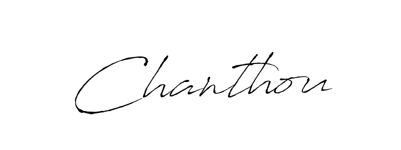 Chanthou stylish signature style. Best Handwritten Sign (Antro_Vectra) for my name. Handwritten Signature Collection Ideas for my name Chanthou. Chanthou signature style 6 images and pictures png