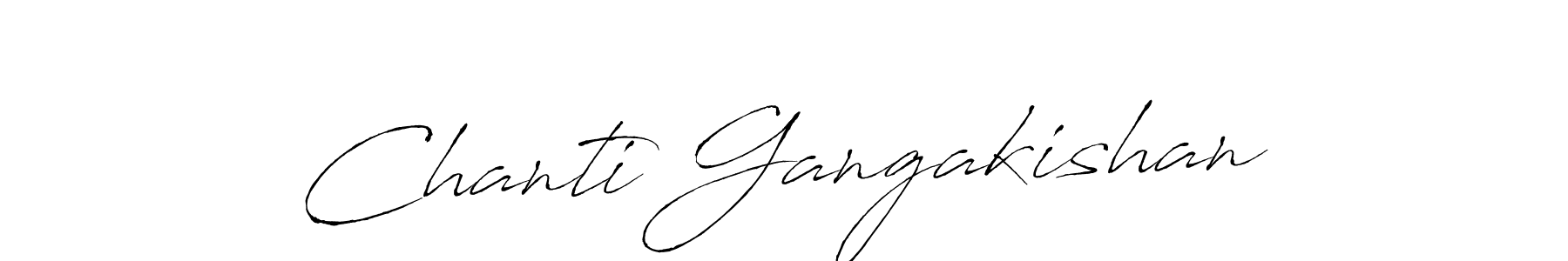 Use a signature maker to create a handwritten signature online. With this signature software, you can design (Antro_Vectra) your own signature for name Chanti Gangakishan. Chanti Gangakishan signature style 6 images and pictures png