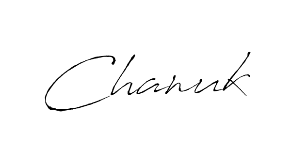 How to make Chanuk signature? Antro_Vectra is a professional autograph style. Create handwritten signature for Chanuk name. Chanuk signature style 6 images and pictures png