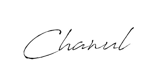 Use a signature maker to create a handwritten signature online. With this signature software, you can design (Antro_Vectra) your own signature for name Chanul. Chanul signature style 6 images and pictures png