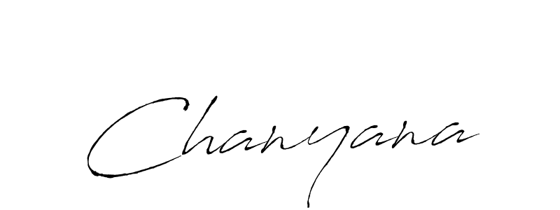 Design your own signature with our free online signature maker. With this signature software, you can create a handwritten (Antro_Vectra) signature for name Chanyana. Chanyana signature style 6 images and pictures png