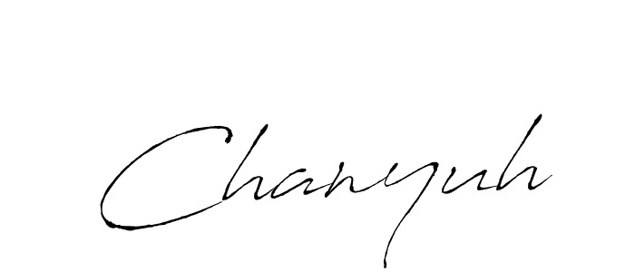 You should practise on your own different ways (Antro_Vectra) to write your name (Chanyuh) in signature. don't let someone else do it for you. Chanyuh signature style 6 images and pictures png