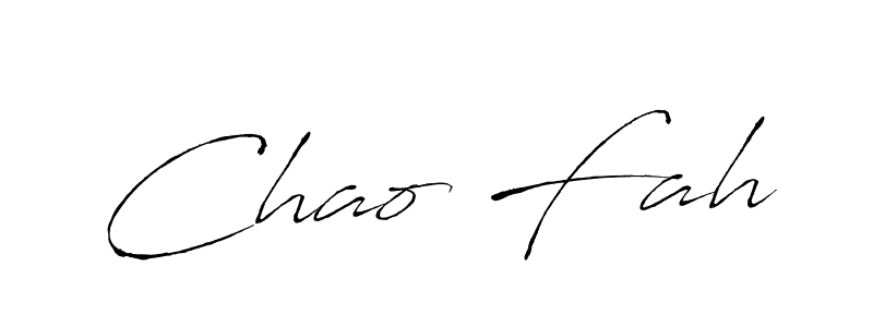 You should practise on your own different ways (Antro_Vectra) to write your name (Chao Fah) in signature. don't let someone else do it for you. Chao Fah signature style 6 images and pictures png