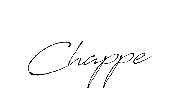 Create a beautiful signature design for name Chappe. With this signature (Antro_Vectra) fonts, you can make a handwritten signature for free. Chappe signature style 6 images and pictures png