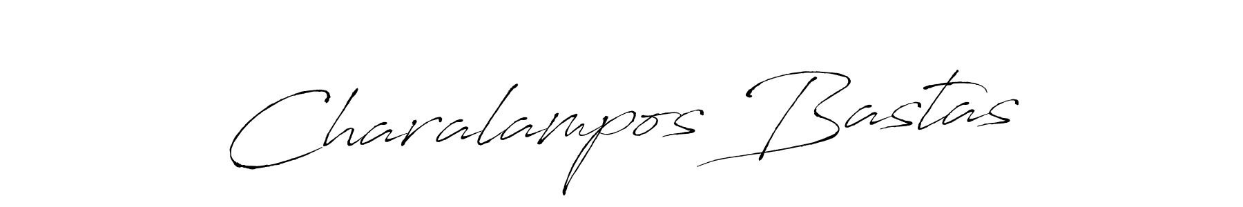 How to make Charalampos Bastas name signature. Use Antro_Vectra style for creating short signs online. This is the latest handwritten sign. Charalampos Bastas signature style 6 images and pictures png