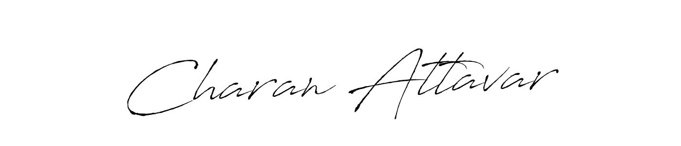 Charan Attavar stylish signature style. Best Handwritten Sign (Antro_Vectra) for my name. Handwritten Signature Collection Ideas for my name Charan Attavar. Charan Attavar signature style 6 images and pictures png