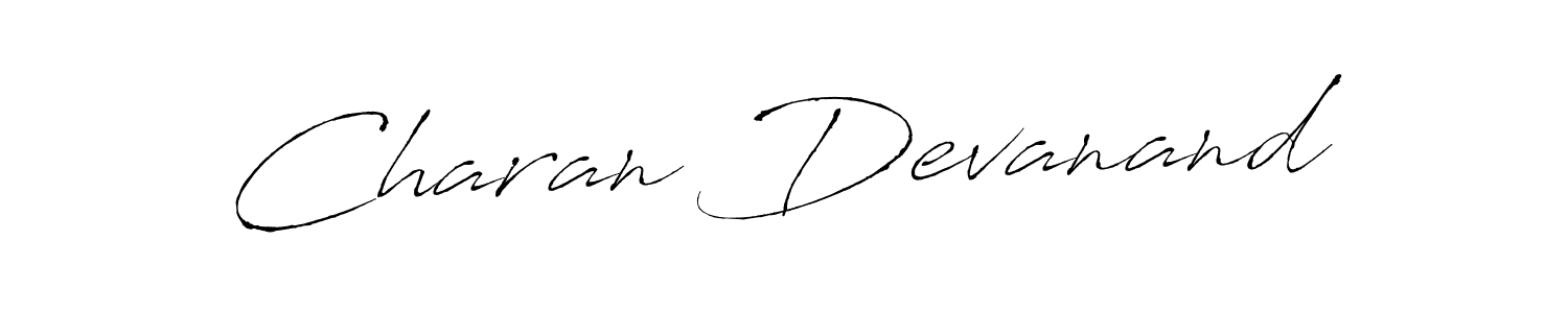 Make a beautiful signature design for name Charan Devanand. With this signature (Antro_Vectra) style, you can create a handwritten signature for free. Charan Devanand signature style 6 images and pictures png