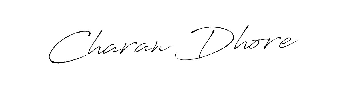 Also we have Charan Dhore name is the best signature style. Create professional handwritten signature collection using Antro_Vectra autograph style. Charan Dhore signature style 6 images and pictures png