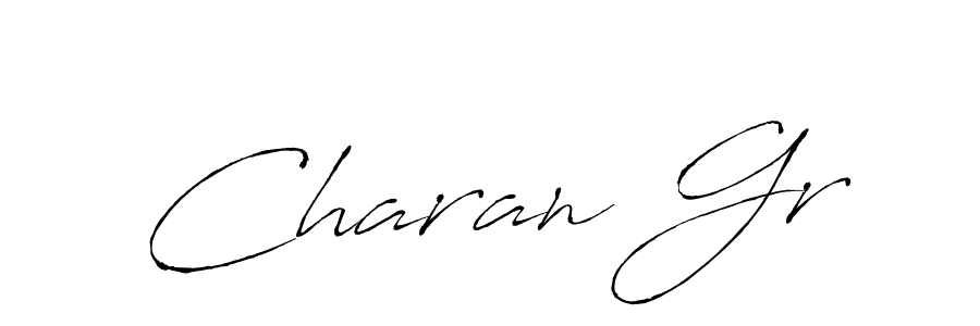 Use a signature maker to create a handwritten signature online. With this signature software, you can design (Antro_Vectra) your own signature for name Charan Gr. Charan Gr signature style 6 images and pictures png