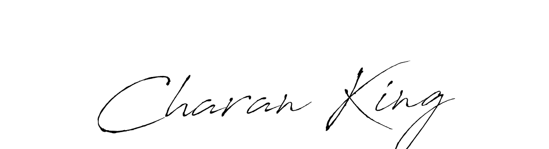 Make a beautiful signature design for name Charan King. With this signature (Antro_Vectra) style, you can create a handwritten signature for free. Charan King signature style 6 images and pictures png