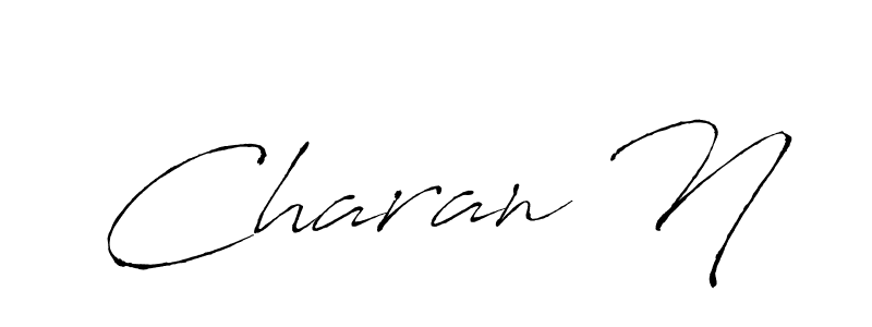Create a beautiful signature design for name Charan N. With this signature (Antro_Vectra) fonts, you can make a handwritten signature for free. Charan N signature style 6 images and pictures png