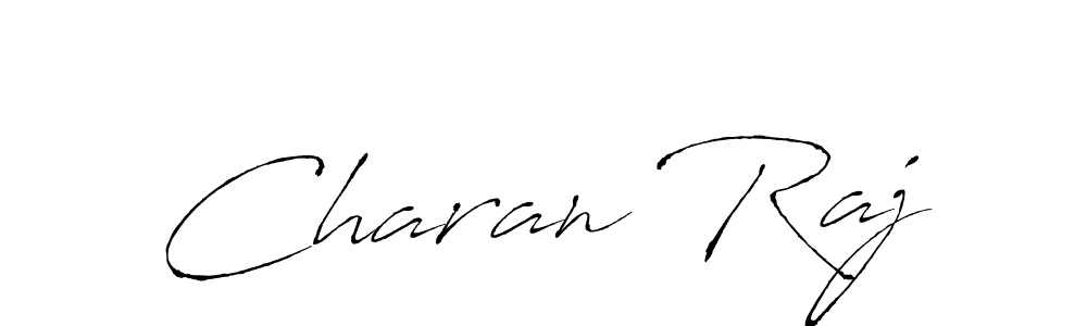 How to make Charan Raj name signature. Use Antro_Vectra style for creating short signs online. This is the latest handwritten sign. Charan Raj signature style 6 images and pictures png