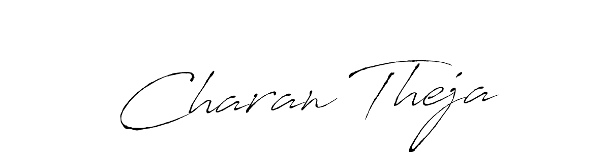 Use a signature maker to create a handwritten signature online. With this signature software, you can design (Antro_Vectra) your own signature for name Charan Theja. Charan Theja signature style 6 images and pictures png