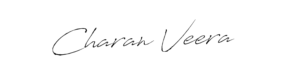 The best way (Antro_Vectra) to make a short signature is to pick only two or three words in your name. The name Charan Veera include a total of six letters. For converting this name. Charan Veera signature style 6 images and pictures png