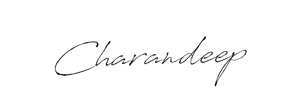 Use a signature maker to create a handwritten signature online. With this signature software, you can design (Antro_Vectra) your own signature for name Charandeep. Charandeep signature style 6 images and pictures png