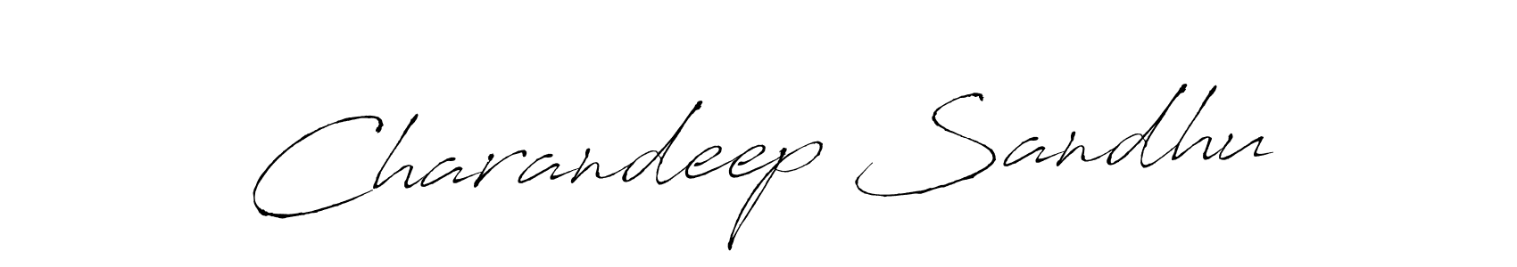 How to make Charandeep Sandhu name signature. Use Antro_Vectra style for creating short signs online. This is the latest handwritten sign. Charandeep Sandhu signature style 6 images and pictures png