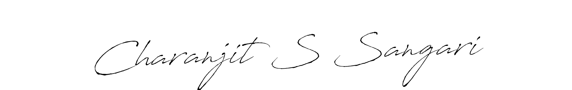 Design your own signature with our free online signature maker. With this signature software, you can create a handwritten (Antro_Vectra) signature for name Charanjit S Sangari. Charanjit S Sangari signature style 6 images and pictures png