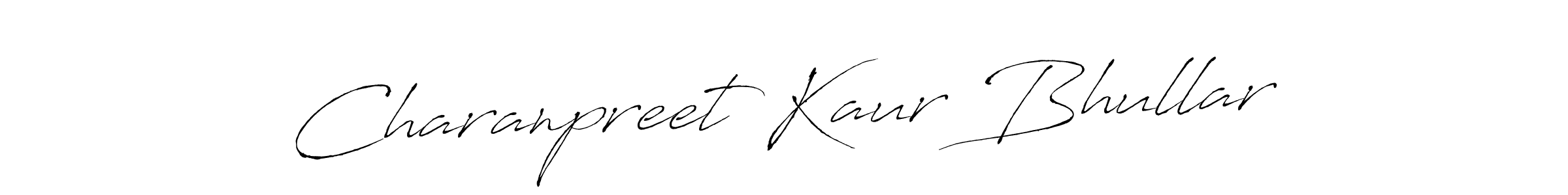 The best way (Antro_Vectra) to make a short signature is to pick only two or three words in your name. The name Charanpreet Kaur Bhullar include a total of six letters. For converting this name. Charanpreet Kaur Bhullar signature style 6 images and pictures png