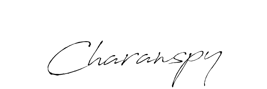 Antro_Vectra is a professional signature style that is perfect for those who want to add a touch of class to their signature. It is also a great choice for those who want to make their signature more unique. Get Charanspy name to fancy signature for free. Charanspy signature style 6 images and pictures png