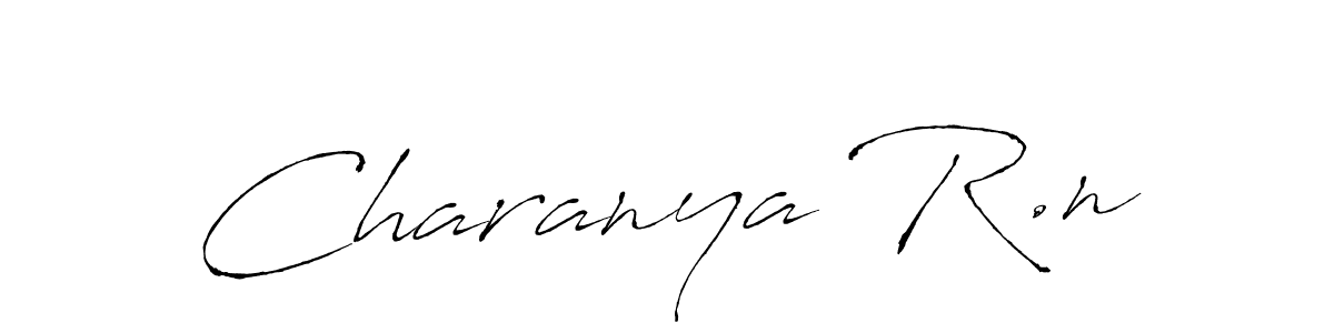 How to make Charanya R.n name signature. Use Antro_Vectra style for creating short signs online. This is the latest handwritten sign. Charanya R.n signature style 6 images and pictures png