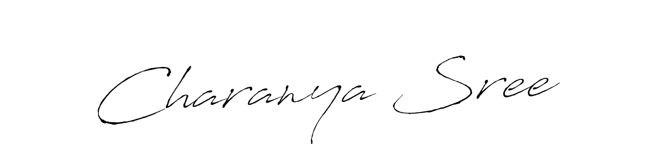 Create a beautiful signature design for name Charanya Sree. With this signature (Antro_Vectra) fonts, you can make a handwritten signature for free. Charanya Sree signature style 6 images and pictures png