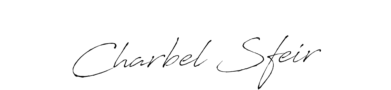 Design your own signature with our free online signature maker. With this signature software, you can create a handwritten (Antro_Vectra) signature for name Charbel Sfeir. Charbel Sfeir signature style 6 images and pictures png