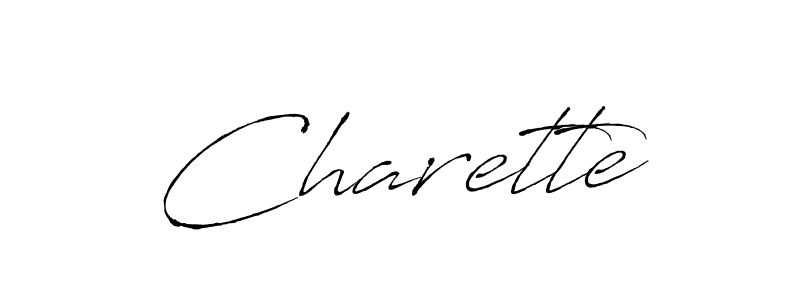 You should practise on your own different ways (Antro_Vectra) to write your name (Charette) in signature. don't let someone else do it for you. Charette signature style 6 images and pictures png