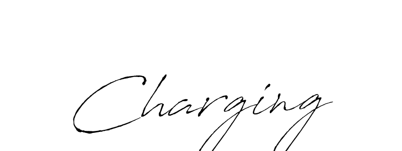 How to make Charging name signature. Use Antro_Vectra style for creating short signs online. This is the latest handwritten sign. Charging signature style 6 images and pictures png