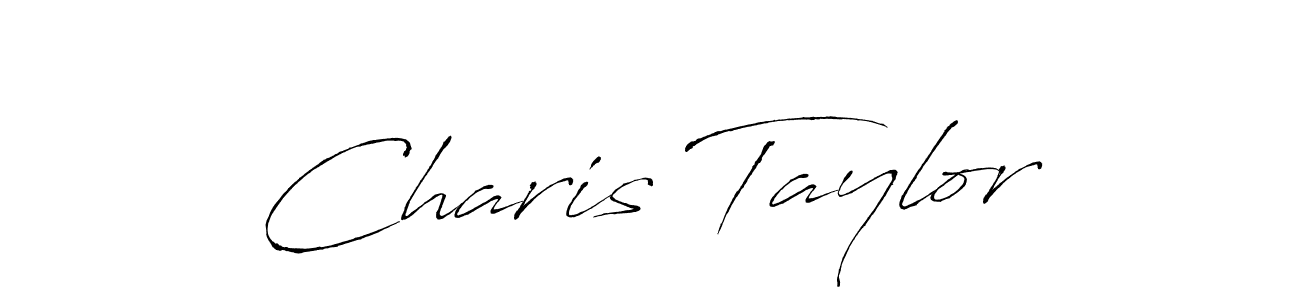 Make a beautiful signature design for name Charis Taylor. With this signature (Antro_Vectra) style, you can create a handwritten signature for free. Charis Taylor signature style 6 images and pictures png