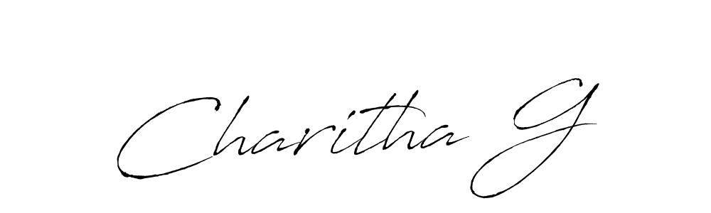 You should practise on your own different ways (Antro_Vectra) to write your name (Charitha G) in signature. don't let someone else do it for you. Charitha G signature style 6 images and pictures png