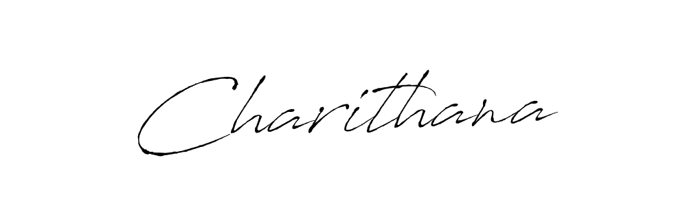 Charithana stylish signature style. Best Handwritten Sign (Antro_Vectra) for my name. Handwritten Signature Collection Ideas for my name Charithana. Charithana signature style 6 images and pictures png