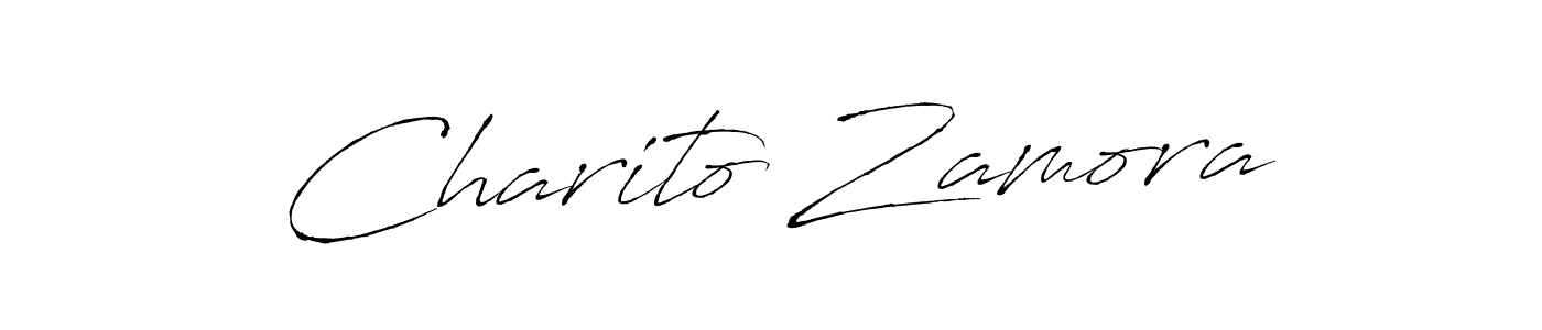 Create a beautiful signature design for name Charito Zamora. With this signature (Antro_Vectra) fonts, you can make a handwritten signature for free. Charito Zamora signature style 6 images and pictures png