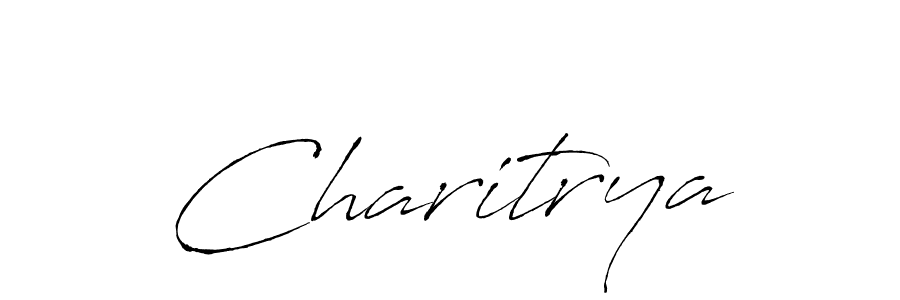 Use a signature maker to create a handwritten signature online. With this signature software, you can design (Antro_Vectra) your own signature for name Charitrya. Charitrya signature style 6 images and pictures png