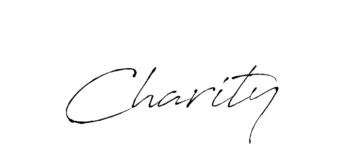 Design your own signature with our free online signature maker. With this signature software, you can create a handwritten (Antro_Vectra) signature for name Charity. Charity signature style 6 images and pictures png