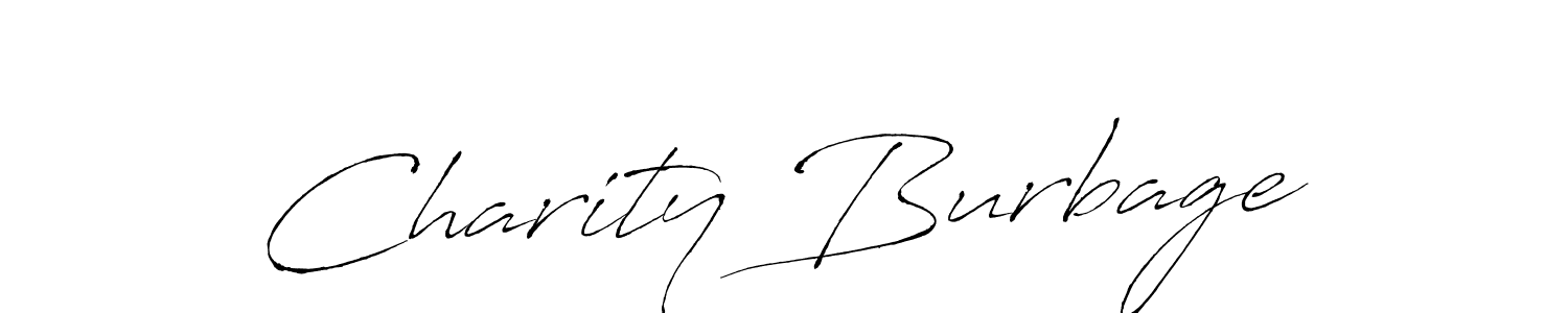 How to make Charity Burbage name signature. Use Antro_Vectra style for creating short signs online. This is the latest handwritten sign. Charity Burbage signature style 6 images and pictures png