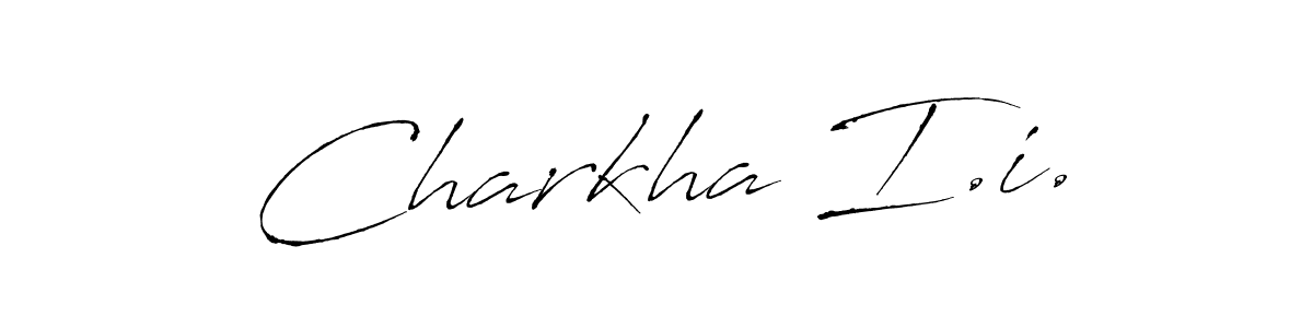 Create a beautiful signature design for name Charkha I.i.. With this signature (Antro_Vectra) fonts, you can make a handwritten signature for free. Charkha I.i. signature style 6 images and pictures png