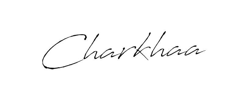 How to make Charkhaa signature? Antro_Vectra is a professional autograph style. Create handwritten signature for Charkhaa name. Charkhaa signature style 6 images and pictures png