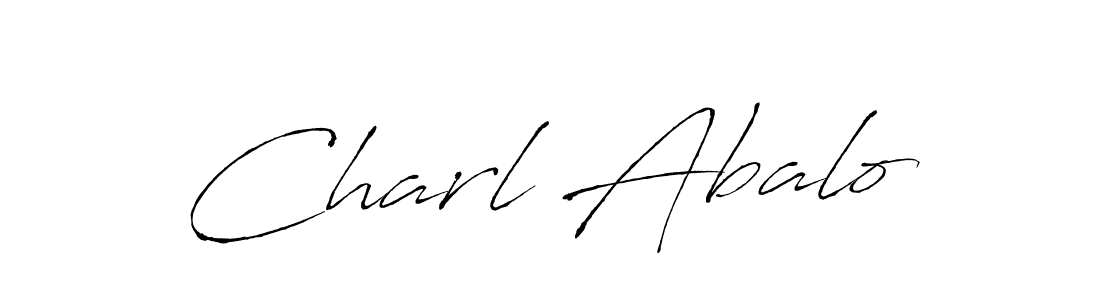 You should practise on your own different ways (Antro_Vectra) to write your name (Charl Abalo) in signature. don't let someone else do it for you. Charl Abalo signature style 6 images and pictures png