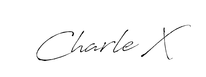 if you are searching for the best signature style for your name Charle X. so please give up your signature search. here we have designed multiple signature styles  using Antro_Vectra. Charle X signature style 6 images and pictures png