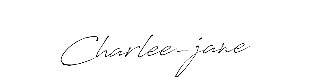 Make a beautiful signature design for name Charlee-jane. With this signature (Antro_Vectra) style, you can create a handwritten signature for free. Charlee-jane signature style 6 images and pictures png