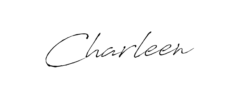 Charleen stylish signature style. Best Handwritten Sign (Antro_Vectra) for my name. Handwritten Signature Collection Ideas for my name Charleen. Charleen signature style 6 images and pictures png