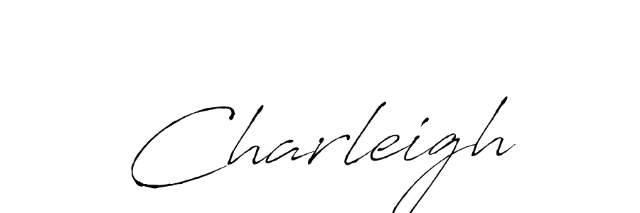 Charleigh stylish signature style. Best Handwritten Sign (Antro_Vectra) for my name. Handwritten Signature Collection Ideas for my name Charleigh. Charleigh signature style 6 images and pictures png