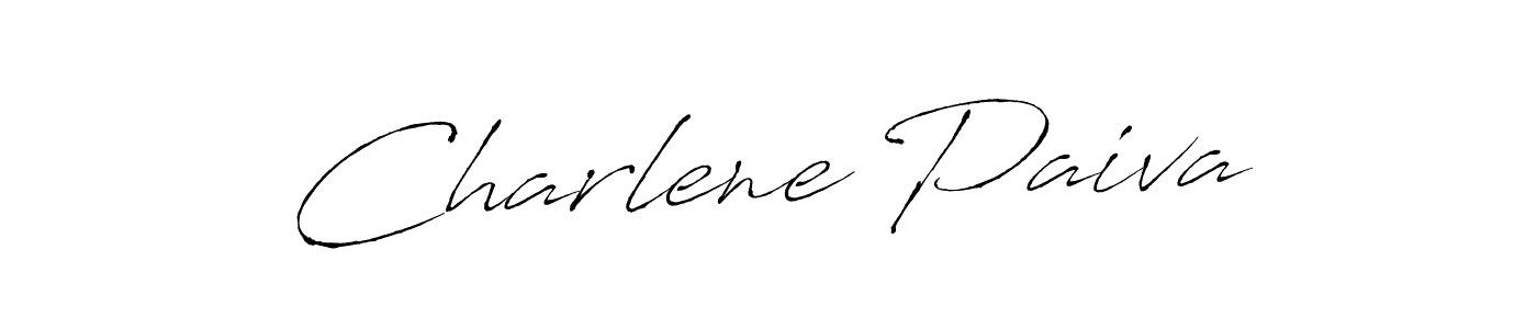 Make a beautiful signature design for name Charlene Paiva. With this signature (Antro_Vectra) style, you can create a handwritten signature for free. Charlene Paiva signature style 6 images and pictures png