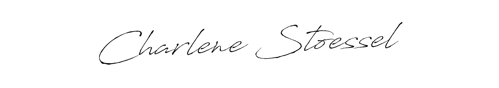 Create a beautiful signature design for name Charlene Stoessel. With this signature (Antro_Vectra) fonts, you can make a handwritten signature for free. Charlene Stoessel signature style 6 images and pictures png