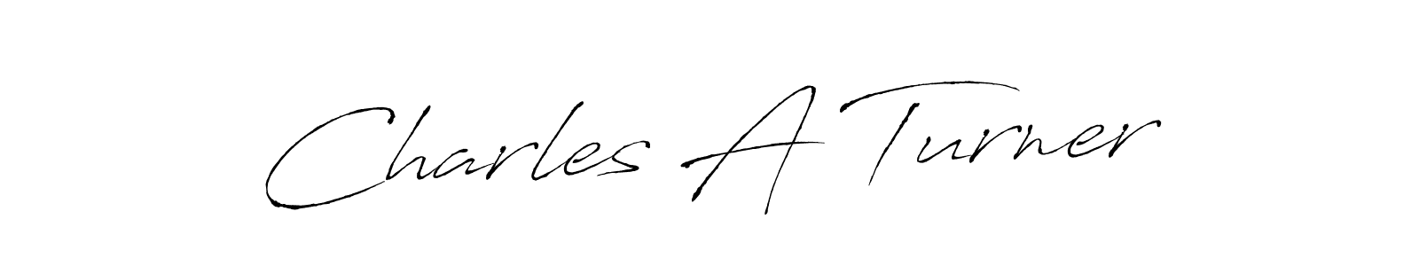 Design your own signature with our free online signature maker. With this signature software, you can create a handwritten (Antro_Vectra) signature for name Charles A Turner. Charles A Turner signature style 6 images and pictures png