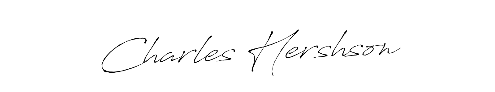 if you are searching for the best signature style for your name Charles Hershson. so please give up your signature search. here we have designed multiple signature styles  using Antro_Vectra. Charles Hershson signature style 6 images and pictures png